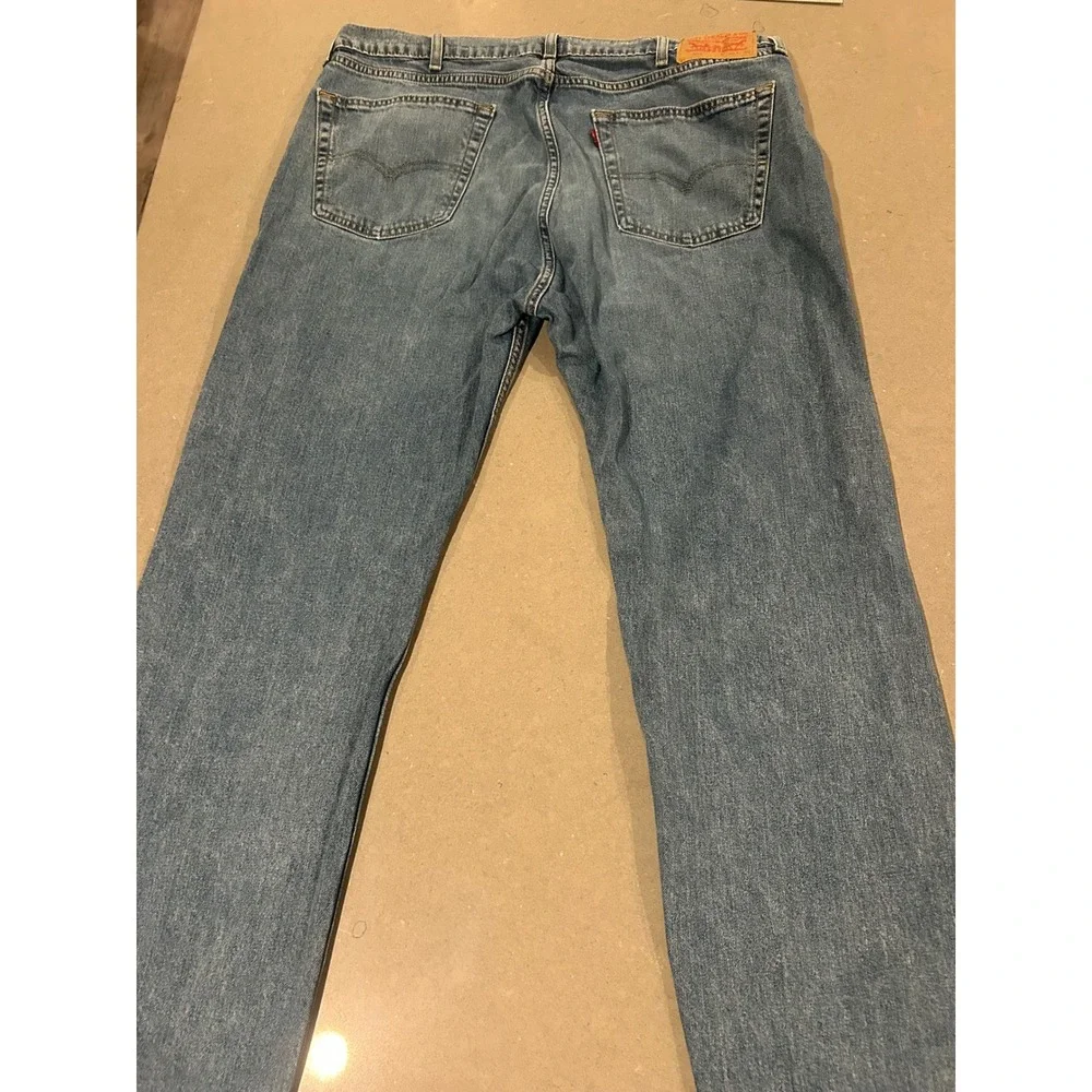 Levi's 505‎ Regular Fit Straight Leg Blue Denim Jeans Men's Size 38x30